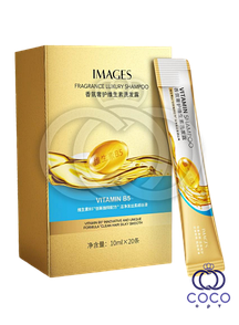 Шампунь для волосся з вітаміном B5 Images Fragrance Luxury Shampoo Vitamin B5 20*10 ml МЯТА КОРОБКА