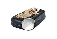 Intex 64122 надувне ліжко (191х99х42) Pillow Rest Raised Bed з вбудованим електронасосом, фото 6