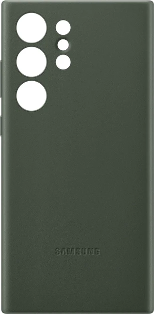Чохол Samsung Leather Case Green для Galaxy S23 Ultra SM-S918, фото 1