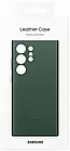 Чохол Samsung Leather Case Green для Galaxy S23 Ultra SM-S918, фото 4