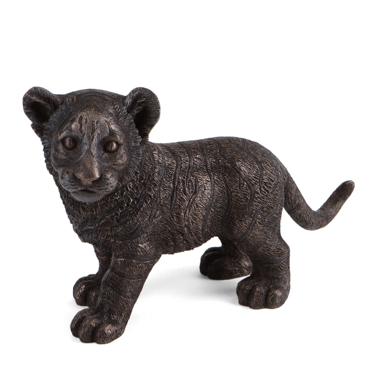 Декоративна статуетка "Тигреня" з полістоуну від італійського бренду Veronese висота 15 см, фото 1