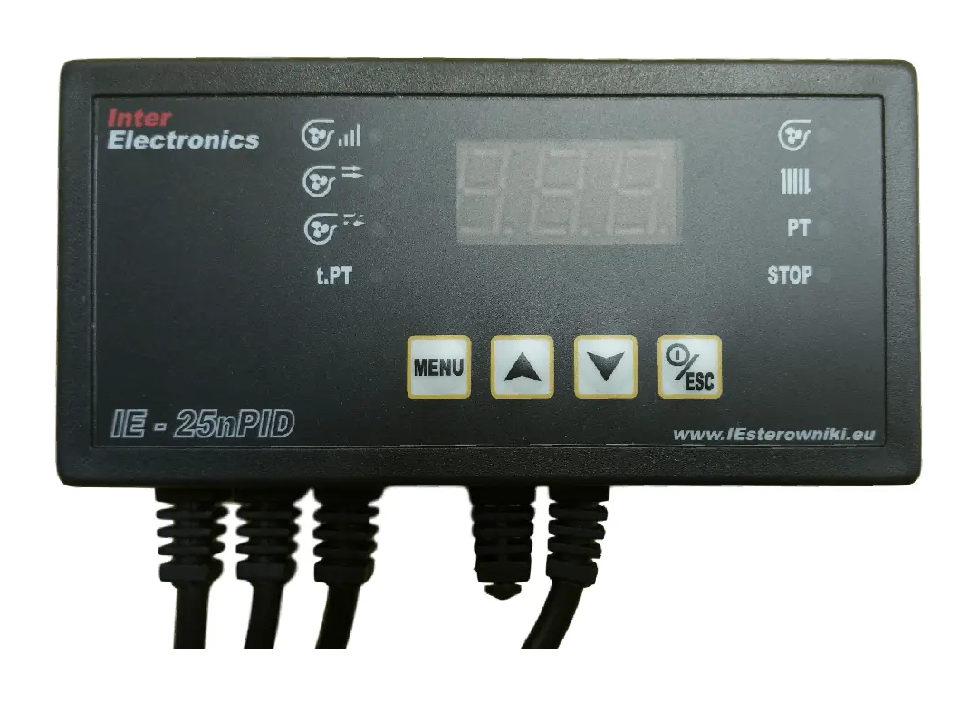 Автоматика Inter Electronics IE-25 nPID v14 для твердопаливних котлів