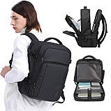 Чорний міський дорожній рюкзак міський Bange BG-7690 USB-роз'єм вологостійкий дорожний для ноутбука 15,6, фото 6