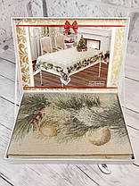 Скатертина гобеленова у валізці "Новорічний віночок" (150x220cm.), фото 2