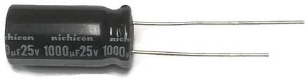 Високоякісний конденсатор Nichicon 1000uF 25V 1000мкФ 25в Japan ESR=0, фото 1