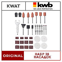 Набір насадок та цанг для гравера бормашини і гнучкого валу Einhell KWB 38 шт. для дерева та металу