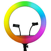 Кільцева світлодіодна LED лампа RGB Arc Ring 10" + tripod 2.1m