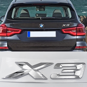 Емблема (шильдік, логотип) кришки багажника BMW (БМВ) X3 series (F25, G01) - NEW Хром, фото 1