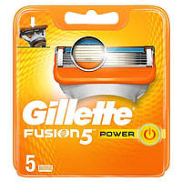 Сменные кассеты Gillette Fusion Power, на 5 лезвий (5шт.)