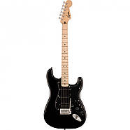 SQUIER by FENDER SONIC STRATOCASTER HSS MN BLACK, фото 7