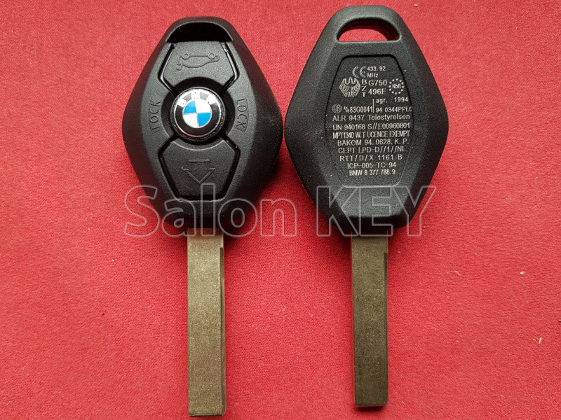 Ключ Bmw CAS на 3 кнопки 868MHz PCF7942 PCF7944 ID46