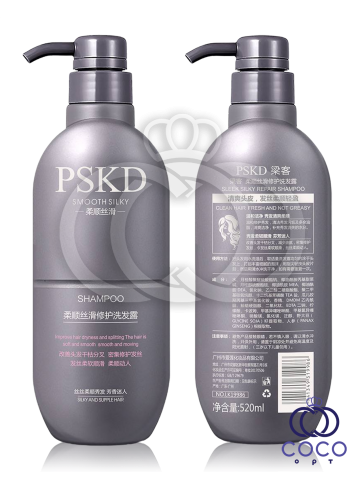 Розгладжувальний, відновлюючий шампунь із женьшенем PSKD Smooth Silky Shampoo 520 Ml