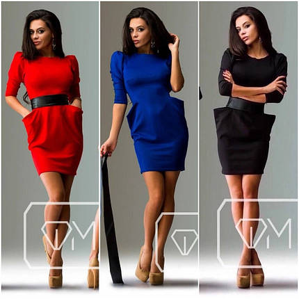 Плаття з дайвінгу коротке, фото 1