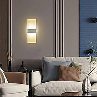 Настінний світильник LED 12W: Сучасний аплік внутрішнього освітлення, біле тепле світло, легке встановлення