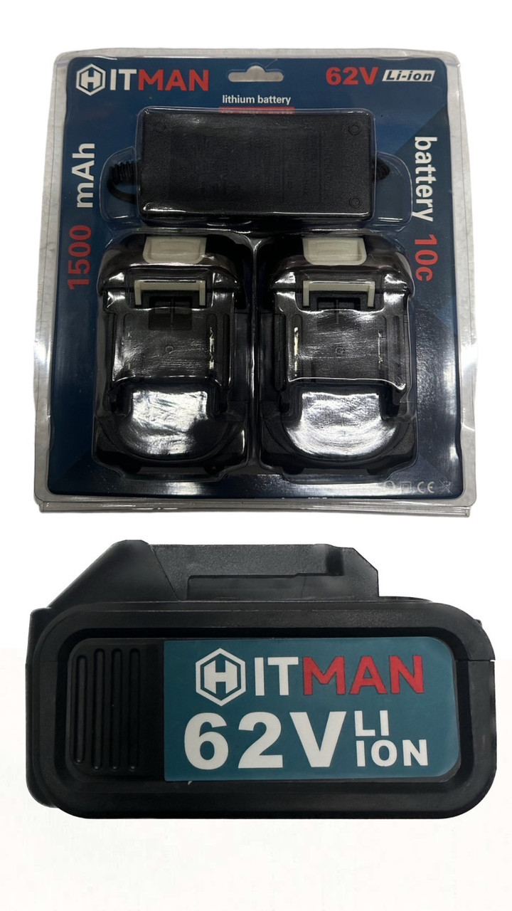 Комплект акумуляторів із зарядним пристроєм для акумуляторних пил, 36 v 1.5 ah Hitman