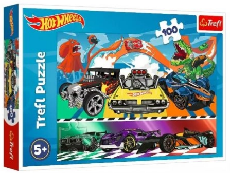 Пазлі Trefl 100ел. Швидкісні авто. Hot Wheels No16466(12)