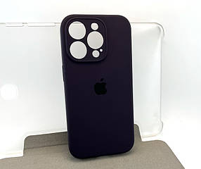 Чохол на iPhone 15 Pro Silicone Case Full накладка бампер силіконовий чорний