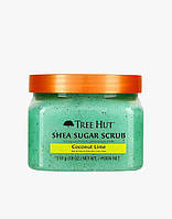 Сахарный скраб для тела Tree Hut Coconut Lime Sugar Scrub аромат лайма и кокоса, 510 грамм