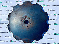 Диск борони АГ/УДА/ДАН/ТАУРУС Ø660х6,3мм, ф62мм 8отв. 11 мм з бронесталі ромашка / гладкий, фото 2