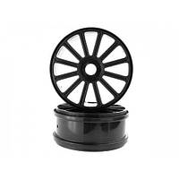 Himoto 1:8 Black Rims For Buggy 2P