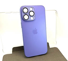 Чохол на iPhone 15 Pro Max AG Glass Matte TPU+glass із захистом камери накладка бампер бузковий