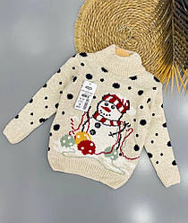 Дитячий новорічний светр на 2-3, 3-4, 4-5 років