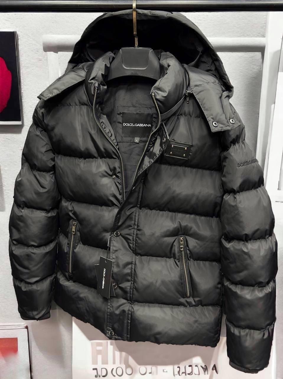 Чоловіча зимова куртка DOLCE&GABANNA D11614 чорна  S, фото 1