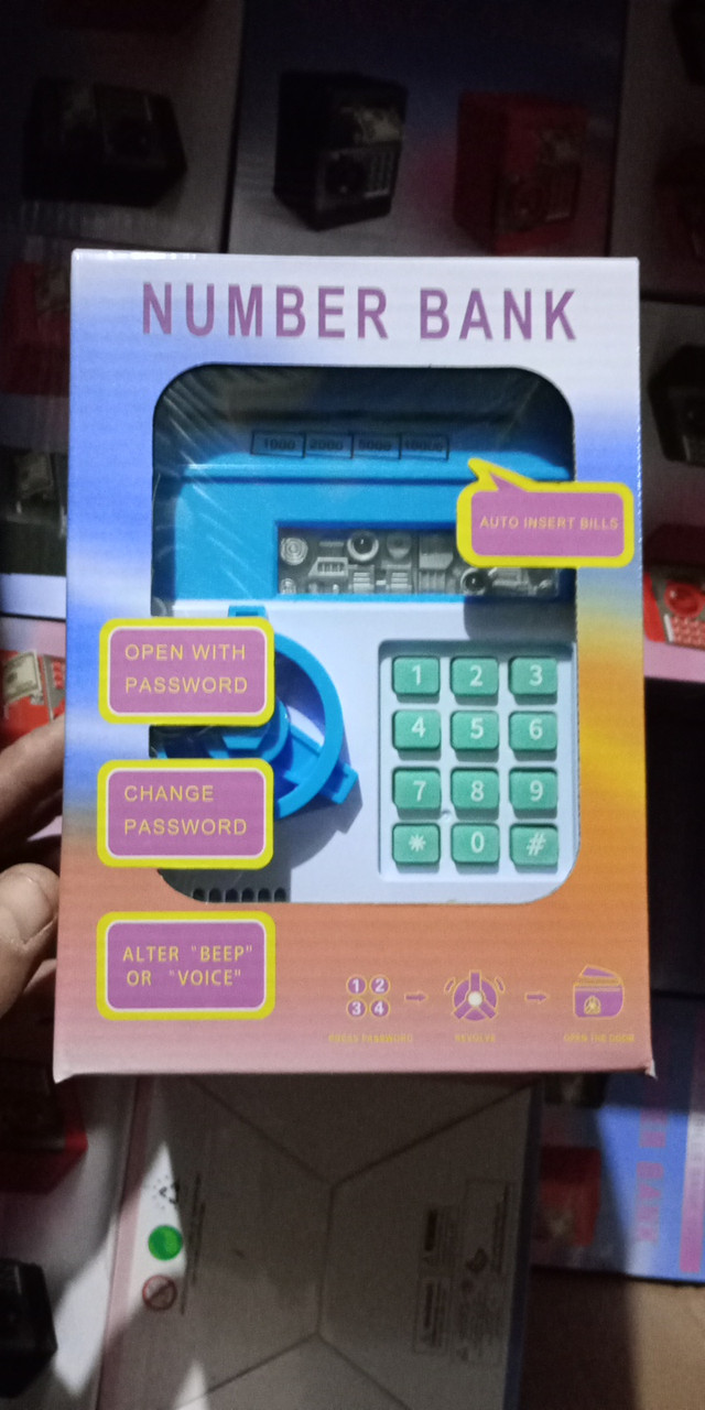 Копилка дитячий сейф із кодовим замком number bank (36)