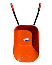 Тачка будівельна Dozer посилена помаранчева 2 колеса 110/200 л 360 кг (А0050829), фото 4