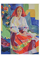Картина "Дівчина у народному одязі "