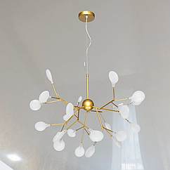 Підвісна люстра Світлячок Diasha цоколь G4 ламп 27 шт колір Золотистий 887-27A GD