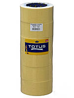 Малярська стрічка Totus 48мм*40м жовта (6шт./36шт. ящик)