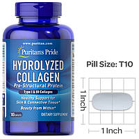 Колаген Puritan's Pride Hydrolyzed Collagen 1000 mg 180 капс