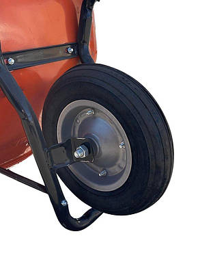 Тачка будівельна Dozer помаранчева 1 колесо 90/170 л 200 кг (А0050828), фото 3