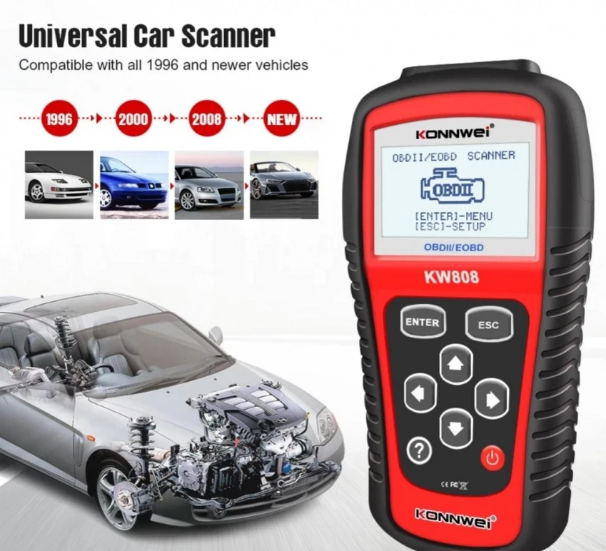 Автосканер OBD KM808, Сканер для автомобілів мультимарочний