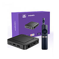 Медіа плеєр Z6 ATV Android 10.0 Smart TV Box Allwinner H313 WIFI 2.4G/5G BT5.0 2/16 ATV голосовий пульт