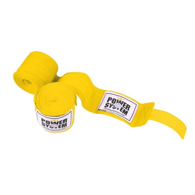 Спортивные бинты для бокса Power System PS-3404 Yellow (4 м) PRO_240 - фото 1 - id-p2037315754