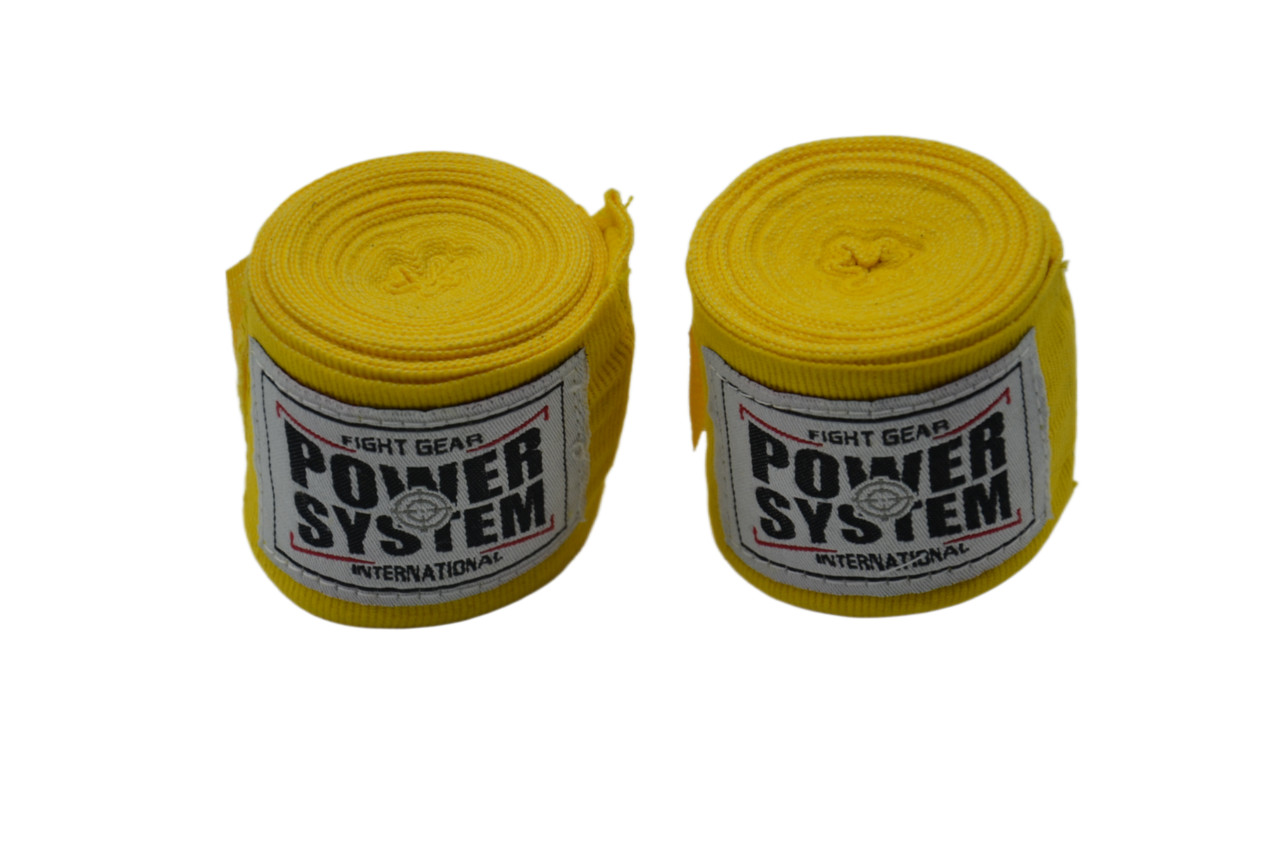 Спортивные бинты для бокса Power System PS-3404 Yellow (4 м) PRO_240 - фото 5 - id-p2037315754