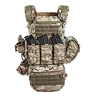 Тактическая Плитоноска ARMOR с напашником и системой быстрого сброса Molle Мультикам (868565)