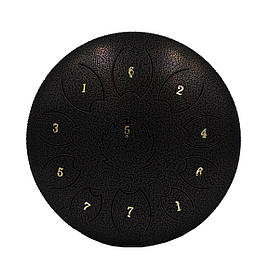 Глюкофон FZONE STD8I11N Black STEEL TONGUE DRUM з чохлом