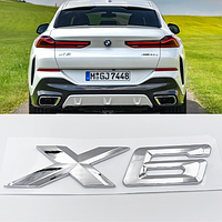 Эмблема (шильдик, логотип) крышки багажника BMW (БМВ) X6 series (F16, G06) - NEW Хром