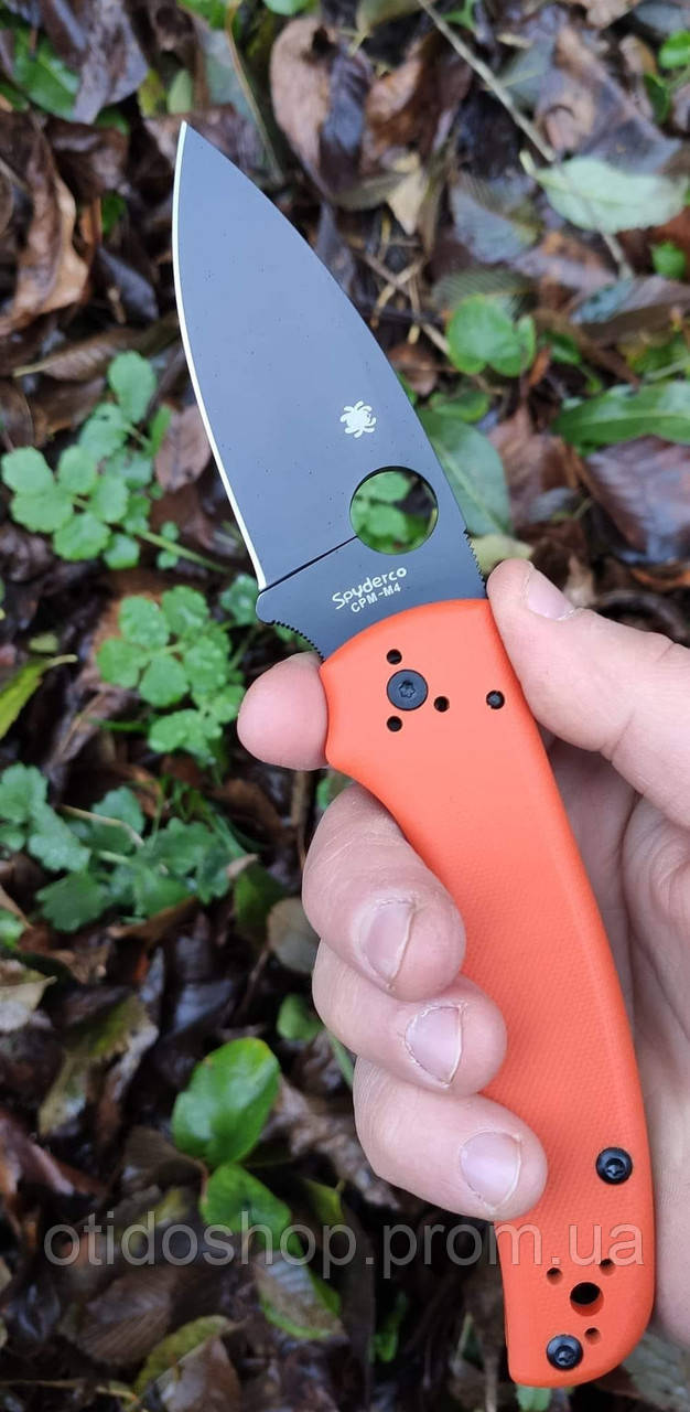 SPYDERCO SHAMAN C229 G10 ніж складний розкладний складаний помаранчевий спайдерко