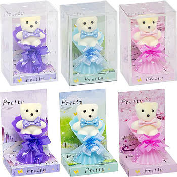 Подарунковий набір Ведмедик у букеті 036A в упаковці 2 штуки