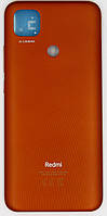Задняя панель корпуса Xiaomi Redmi 9C, оранжевый, Sunrise Orange, M2006C3MG, M2006C3MT (55050000I52D),