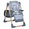 Стільчик дитячий для годування з регульованою спинкою El Camino ME 1115-W CRAFT Gray Сірий, фото 8