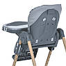 Стільчик дитячий для годування з регульованою спинкою El Camino ME 1115-W CRAFT Gray Сірий, фото 6