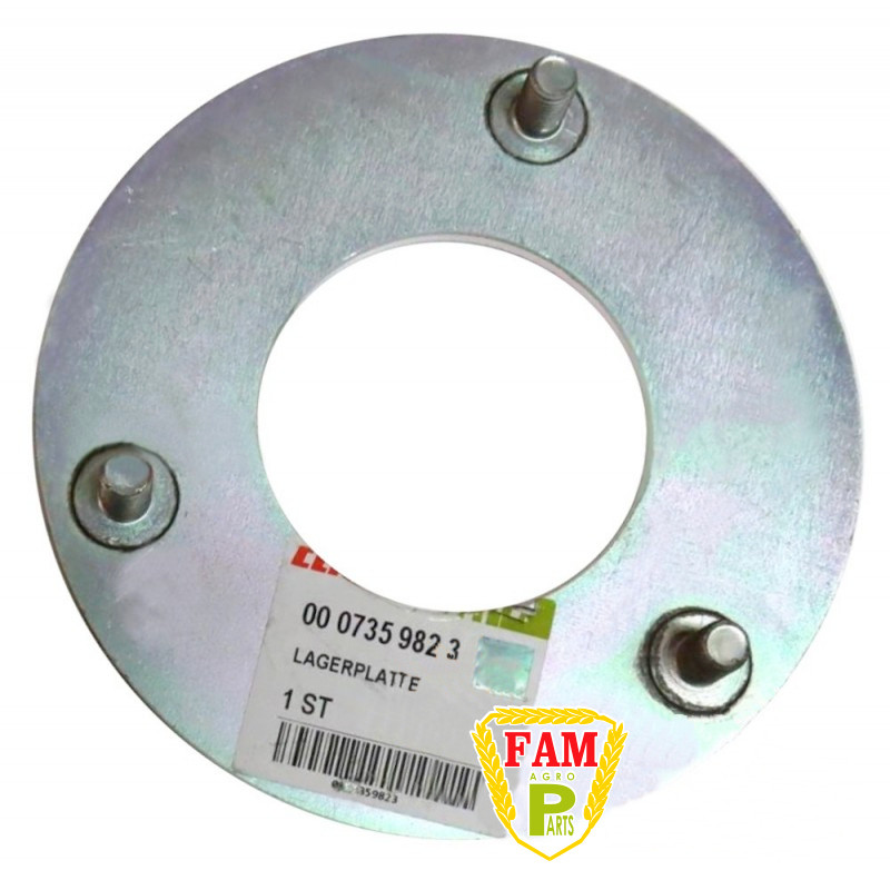 Пластина опорна редуктора шнека бункера ORG, 735982 Claas