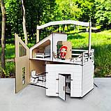 Будинок для ляльок ЛОЛ з меблями та ручкою Ляльковий будиночок для ляльок LOL Дитячий ігровий ляльковий будиночок з дерева, фото 2