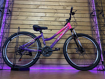 Велосипед гірський спортивний жіночий фіолетовий CORSO KLEO KL-26157 26" на зріст 145-160 cм