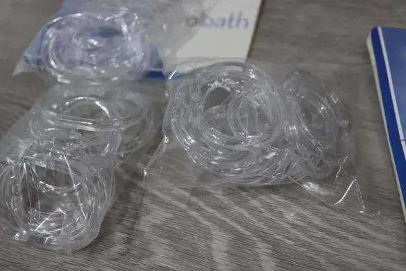 Кільця 12 шт пластикові для шторки у ванну Кільця 12 шт пластикові для шторки у ванну